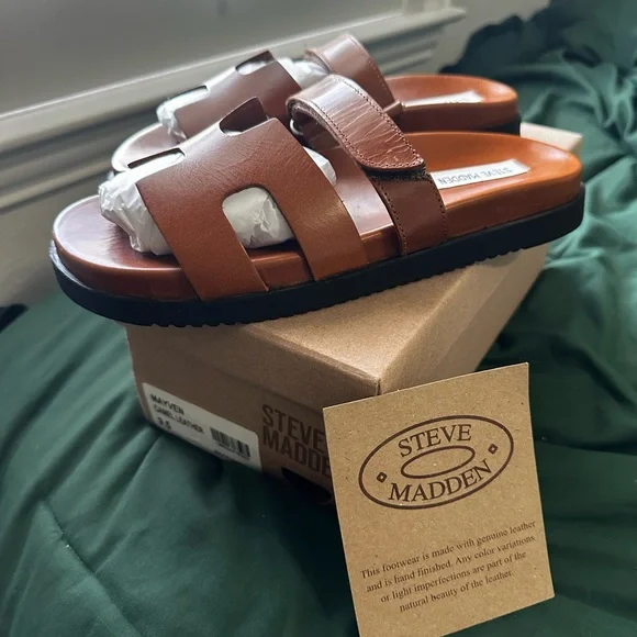 Shoes | Steve Madden Mayven Sandals In The Color Camel